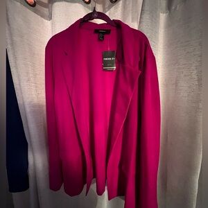 New with tags 2x Forever 21 fuschia blazer